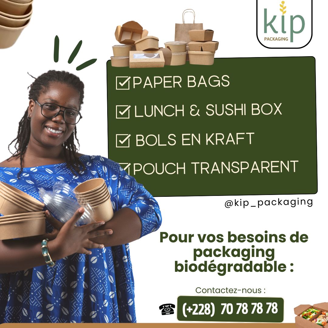 KipPackaging's tweet photo. Pour la maison, la restauration ou vos besoins personnels, Kip vous offre le meilleur du packaging biodégradable à Lomé !

Contactez-nous :
📱+228 70 78 78 78

#KipPackaging #PackagingBiodégradable #Team228 https://t.co/ZHiE9vUray