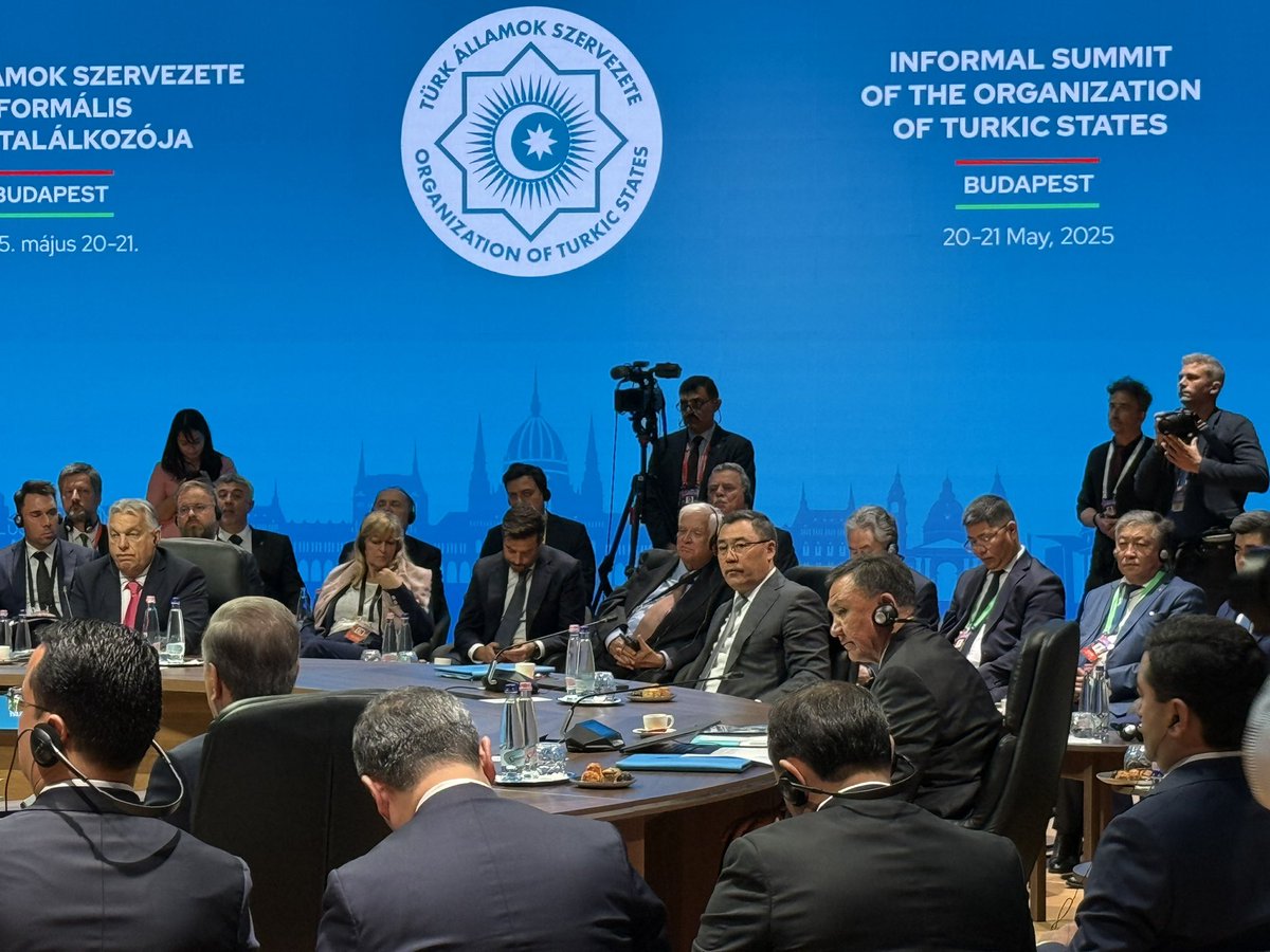 Amb. Kuban OMURALIEV (@kubanomurali) on Twitter photo Honored to address the Council of Heads of State of the <a href="/Turkic_States/">Organization of Turkic States</a> at the Informal Summit held today in Budapest.
This historic gathering — the first of its kind hosted by an Observer State — marks a defining moment for our Organization. The theme “Meeting Point of East and Honored to address the Council of Heads of State of the <a href="/Turkic_States/">Organization of Turkic States</a> at the Informal Summit held today in Budapest.
This historic gathering — the first of its kind hosted by an Observer State — marks a defining moment for our Organization. The theme “Meeting Point of East and