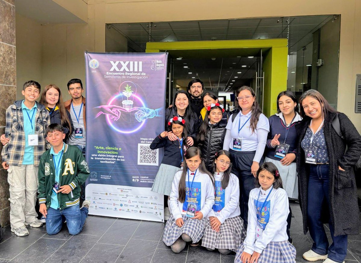 SecEducaCundi's tweet photo. 🤝Gracias al convenio entre @Colsubsidio_Ofi y la @CundinamarcaGob, los #CILAB participaron en el Encuentro de Semilleros de la RedCOLSI – Nodo Cundinamarca, realizado el 8 y 9 de mayo en la Universidad Militar. https://t.co/wKliTkGu4K