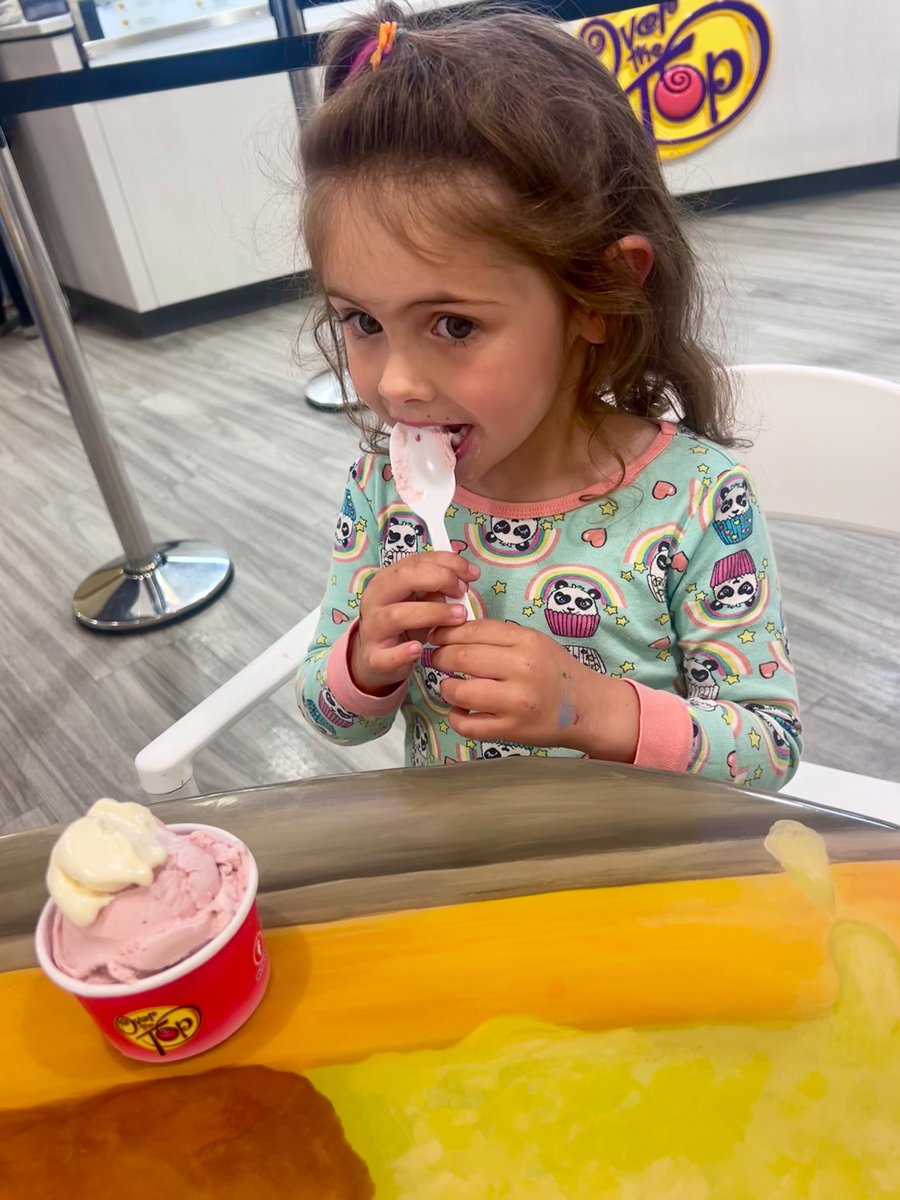 The kids loved our dessert after dinner last night: a family trip to Over the Top in Pleasant Hill made even sweeter with proceeds being shared with Delaware Elementary!