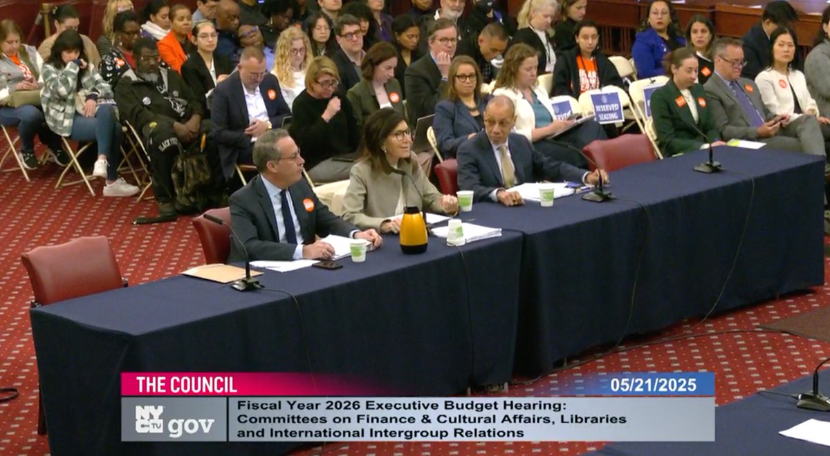 NYCLibraries's tweet image. .@BKLYNlibrary&apos;s President Linda Johnson addresses the City Council on behalf of libraries at today&apos;s budget hearing. Tune in now. #InvestInLibraries council.nyc.gov/livestream/