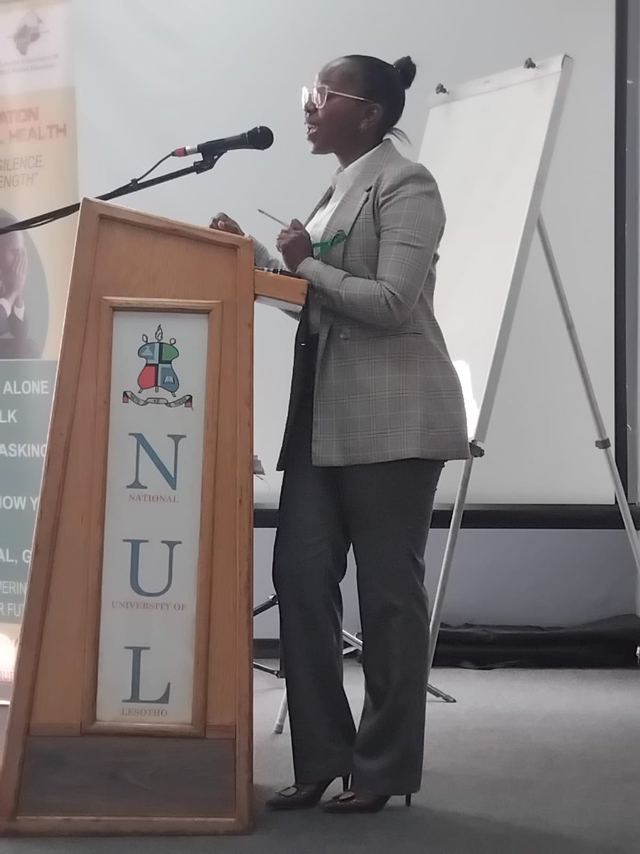 L_anfedu's tweet photo. On 19 May 2025, IEMS Adult Ed final-year students held practicums.Pulane Mofo, a LANFE colleague,focused on men’s mental health—raising awareness,promoting help-seeking,and preventing suicide.Held at IEMS Maseru campus.👏🧠
 #MentalHealthAwareness #SuicidePrevention #LANFE #IEMS https://t.co/74QJK6Jhtw