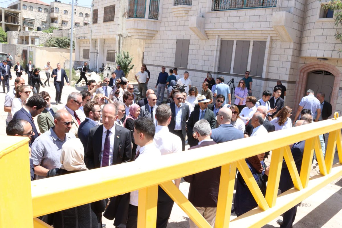 GRFriedrich's tweet photo. Today the Israeli Security Forces opened fire on a diplomatic delegation in the vicinity of #JeninCamp during an official visit hosted by the @pmofa. The @UNRWA colleagues who were present are safe and accounted for.  

This incident is a stark reminder of the lax use of excessive force routinely deployed by Israeli Security Forces in the #WestBank, often with lethal consequences. While the West Bank is not a war zone, so far this year 137 Palestinians have been killed in occupation-related violence. 

The IDF has said they are investigating the incident. However, claims such as “mistakenly identifying [the delegation] as a threat” and firing “warning shots” do not fully capture the severity of today's events. This raises serious concerns over the way rules of engagement are applied to unarmed civilians. 

Access to Jenin Camp has been near-impossible since the Israeli Security Forces operation ‘Iron Wall’ commenced on 21 January 2025. All #PalestineRefugees have been forcibly displaced from the camp, and @UNRWA services there have been fully suspended. Safe #HumanitarianAccess must be restored, and those displaced must be allowed to return immediately.