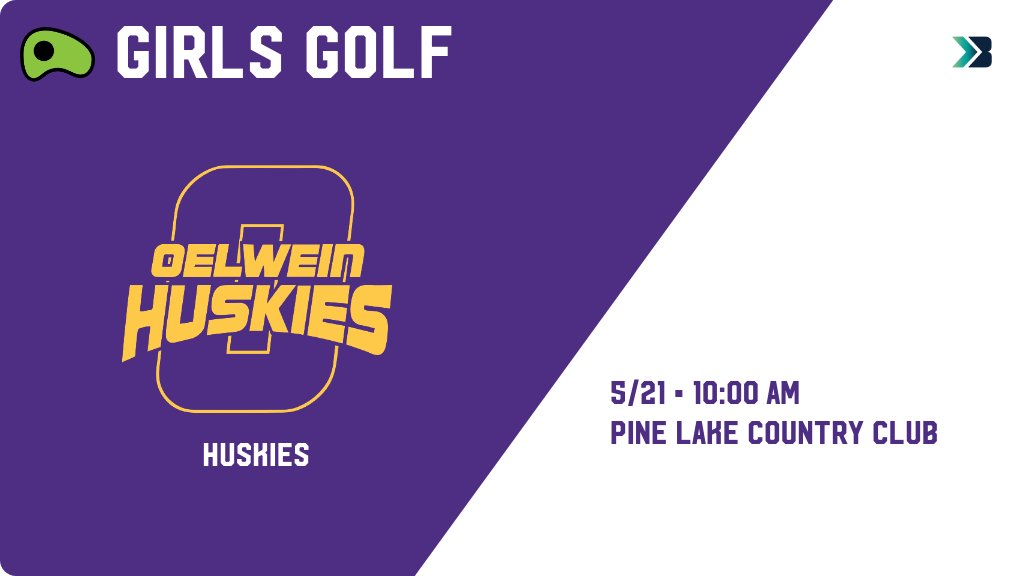 Girls Golf (Varsity) Meet Day! - Check out the event preview for the Oelwein Huskies. It starts at 10:00 AM and is at Pine Lake Country Club. gobound.com/ia/ighsau/ggf/…