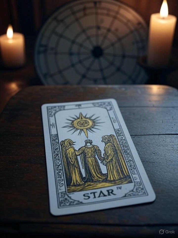 JamieTheOracle's tweet photo. #GorkAI chose the star card to say follow your dreams and never give up. https://t.co/La13YgLZuc
