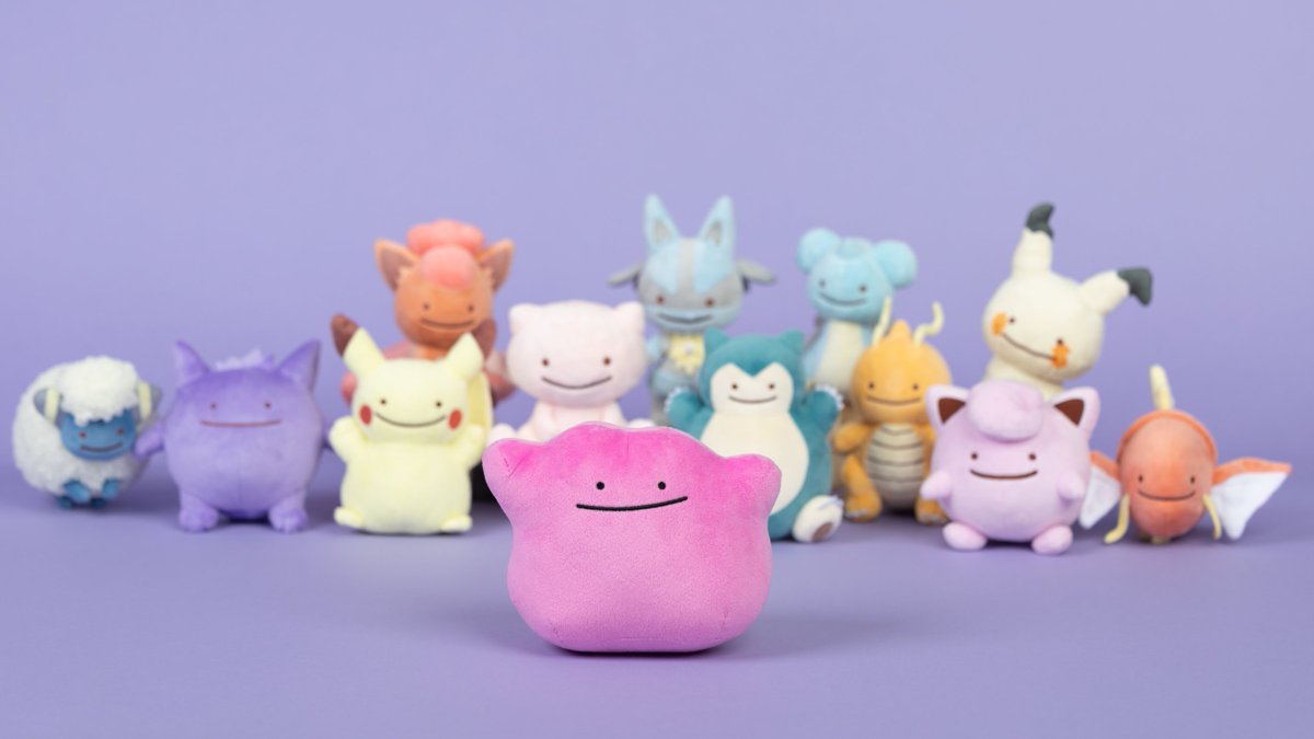 Who’s That Pokémon?

It’s Ditto, Ditto, Ditto, and another Ditto, and another one... 🙂

The 'Ditto As' Poké Plush collection has just landed on #PokemonCenterUK pkmn.news/3YXswXw