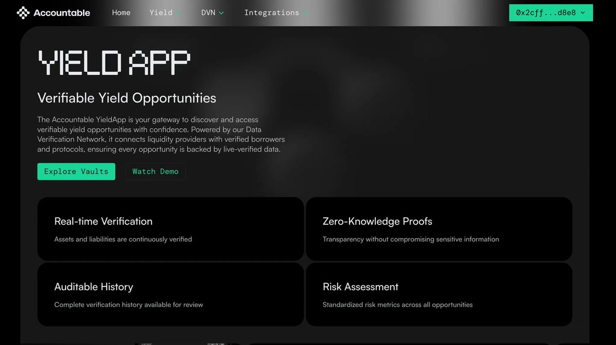 AccountableData's tweet image. YieldApp testnet is coming soon.

We’re nearly ready to share what we’ve been building. You’ll be able to test the platform, see how everything works, and share feedback to help shape the next phase.

If you haven’t already, join the waitlist: