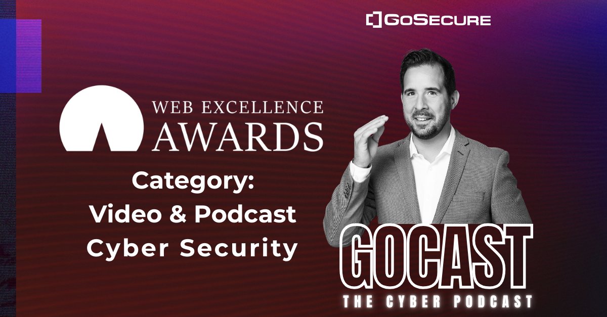 GoSecure (@gosecure_inc) on Twitter photo 🌟 We’re excited to share that GoSecure has won a Web Excellence Award in the category of Video & Podcast - Cyber Security for our GoCast podcast! 🎙️
A huge thank you to the judges at <a href="/WebExcellenceAw/">Web Excellence Awards</a> for recognizing the work our team puts into making #cybersecurity 🌟 We’re excited to share that GoSecure has won a Web Excellence Award in the category of Video & Podcast - Cyber Security for our GoCast podcast! 🎙️
A huge thank you to the judges at <a href="/WebExcellenceAw/">Web Excellence Awards</a> for recognizing the work our team puts into making #cybersecurity
