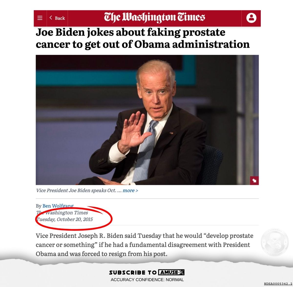 FLASHBACK: Remember that time Biden joked about faking prostate cancer? 

h/t <a href="/SonofHas/">J.P. Hasson</a>