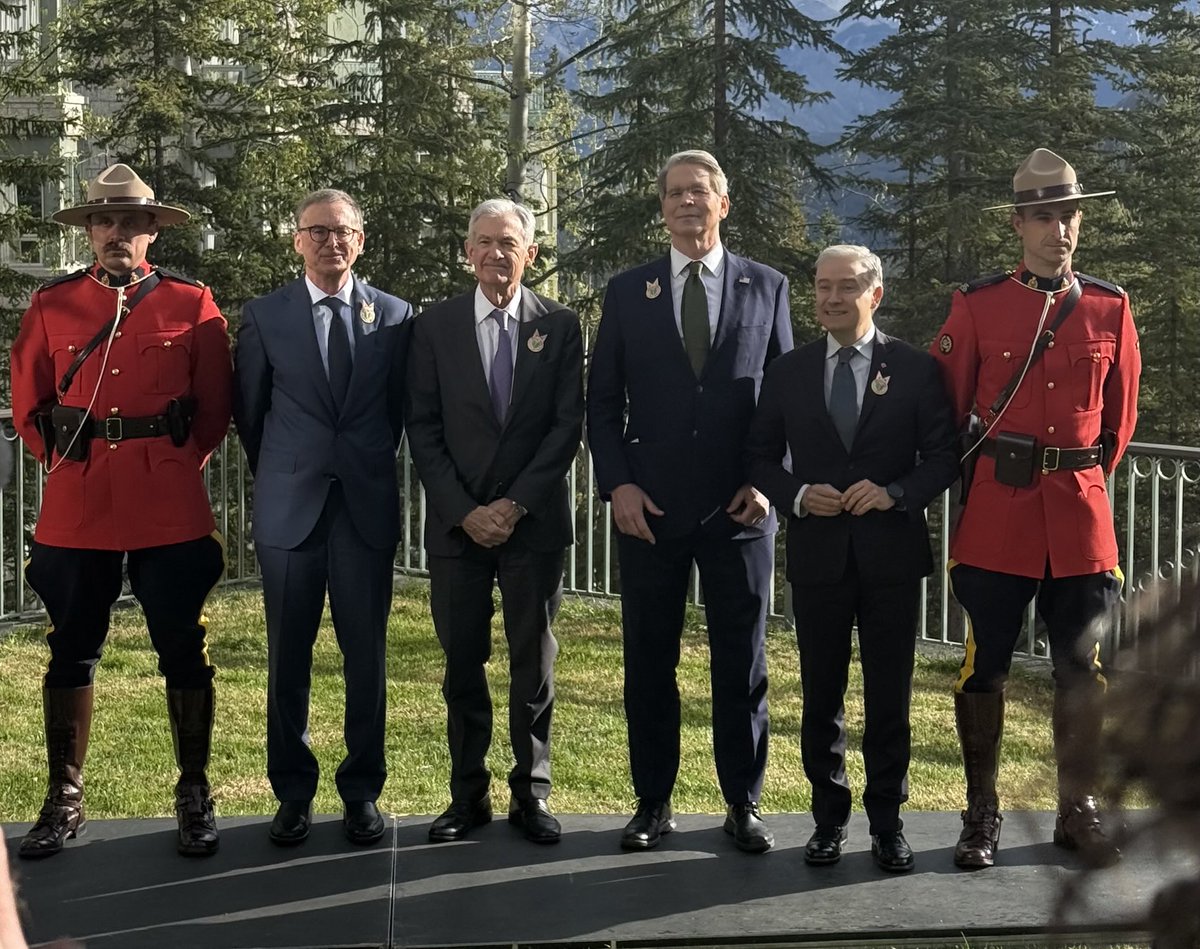 Bessent and Powell with the Mounties