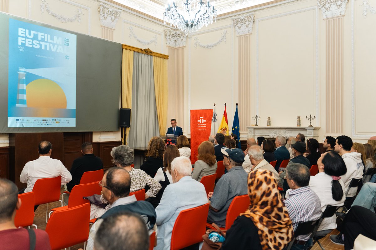 maltaincairo's tweet photo. The Embassy thanks @ArtsMalta and @FalkunFilms for their support in screening "Carmen" as part of the EU FF 2025 in #Alexandria. Kudos also to the Instituto Cervantes for hosting the screening and the audience for the vibrant discussion that followed. @MFTMalta @DeputyPMIanBorg https://t.co/2GfgOULo5i