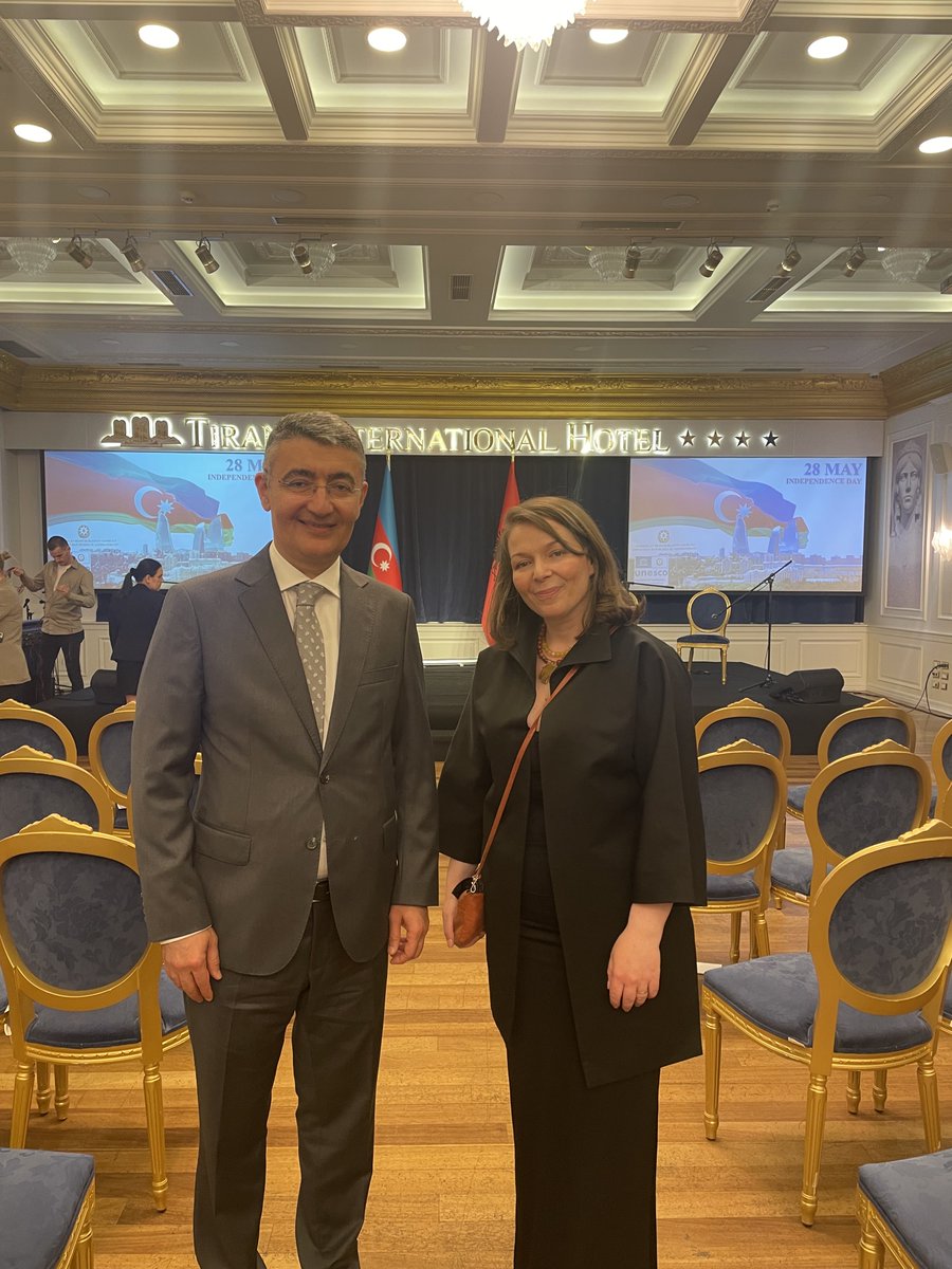Rona Nishliu (@ronanishliu) on Twitter photo It was a pleasure and an honor to attend the celebration of the National Day of the Republic of Azerbaijan, at the kind invitation of H.E. Mrs. Anar Huseymov <a href="/AnarHus99825503/">Anar Huseynov</a> , Ambassador of Azerbaijan to Tirana. 🇦🇿
Stay tuned — a unique surprise is on the way! ✨ It was a pleasure and an honor to attend the celebration of the National Day of the Republic of Azerbaijan, at the kind invitation of H.E. Mrs. Anar Huseymov <a href="/AnarHus99825503/">Anar Huseynov</a> , Ambassador of Azerbaijan to Tirana. 🇦🇿
Stay tuned — a unique surprise is on the way! ✨