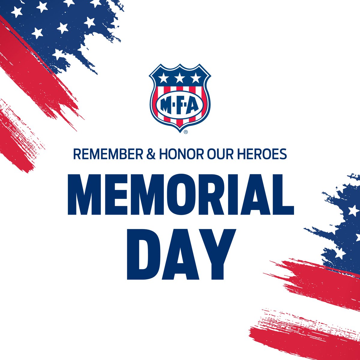 Today we tip our hats to those who gave all for our country. Our home office and Agri Services locations are closed for the holiday.
