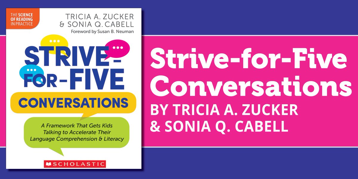Scholastic Education Canada (@scholasticedcda) on Twitter photo Authors Tricia Zucker and Sonia Q. Cabell give time-strapped teachers a power tool to accelerate learning. These conversation starters begin with what children say while the teacher listens and responds to develop their language comprehension. Learn more: schol.ca/x/StriveforFive Authors Tricia Zucker and Sonia Q. Cabell give time-strapped teachers a power tool to accelerate learning. These conversation starters begin with what children say while the teacher listens and responds to develop their language comprehension. Learn more: schol.ca/x/StriveforFive