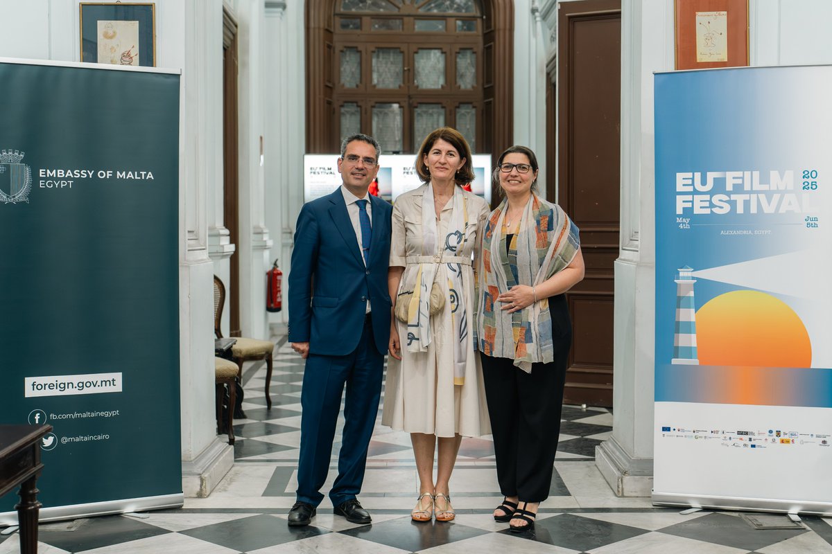 maltaincairo's tweet photo. The Embassy thanks @ArtsMalta and @FalkunFilms for their support in screening "Carmen" as part of the EU FF 2025 in #Alexandria. Kudos also to the Instituto Cervantes for hosting the screening and the audience for the vibrant discussion that followed. @MFTMalta @DeputyPMIanBorg https://t.co/2GfgOULo5i