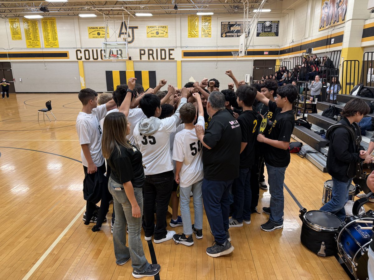Javier Lazo (@lazonisd) on Twitter photo Congratulations to our <a href="/NISDJones/">Jones Middle School</a> <a href="/NISDJonesSTEM/">Anson Jones Magnet School</a> Soccer Team for winning the 8th Grade Bronze Zone Championships! They truly represent the PRIDE of PINN rd. Thanks you Coach Garza and Coach Rocha for leading our athletes to success!
<a href="/erica_lashley/">ππ«π’ππ πππ¬π‘π₯ππ²</a> <a href="/EZavala_NISD/">Elena Zavala</a> <a href="/NISD/">Northside ISD</a> <a href="/MrArzola/">Eric Arzola</a> Congratulations to our <a href="/NISDJones/">Jones Middle School</a> <a href="/NISDJonesSTEM/">Anson Jones Magnet School</a> Soccer Team for winning the 8th Grade Bronze Zone Championships! They truly represent the PRIDE of PINN rd. Thanks you Coach Garza and Coach Rocha for leading our athletes to success!
<a href="/erica_lashley/">ππ«π’ππ πππ¬π‘π₯ππ²</a> <a href="/EZavala_NISD/">Elena Zavala</a> <a href="/NISD/">Northside ISD</a> <a href="/MrArzola/">Eric Arzola</a>