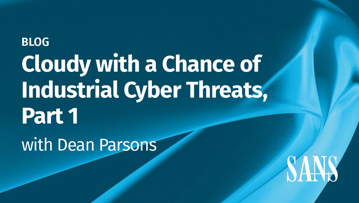 🔐 #Cloud can boost visibility and resilience, but at what cost to safety in #ICS / #OT? SANS Instructor <a href="/deancybersec/">Dean Parsons</a> breaks it down in Part 1 of this must-read series. 

→ Read the blog: sans.org/u/1Bko