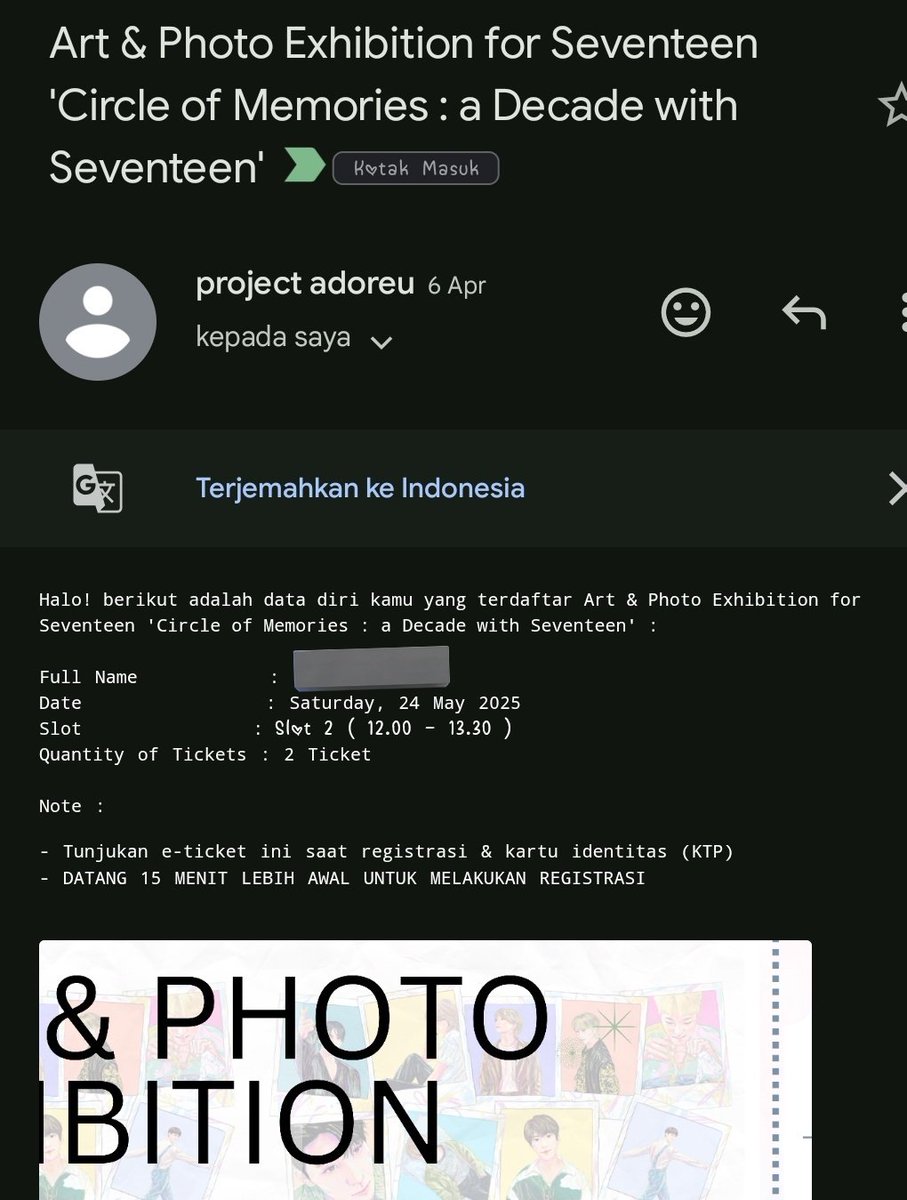 Pisces_N23's tweet photo. Wts 2 tiket Art &amp; Photo Exhibition for Seventeen 'Circle of Memories : a Decade with Seventeen' ada yg mau beli ga? #ArtPhotoExhibitionforSVT #adoreu17 #seventeen #wts https://t.co/qg5LOi7DdD