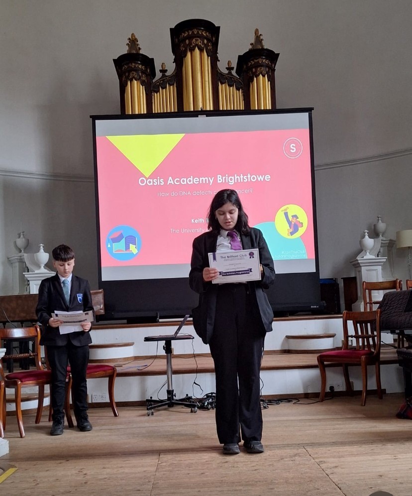 Oasis Brightstowe (@oabrightstowe) on Twitter photo Big congratulations to 15 of our Yr9 students who’ve completed <a href="/BrilliantClub/">The Brilliant Club</a>'s Scholars Programme! They’ve explored cutting-edge cancer research, written university-style essays & grown in confidence along the way! Read about it here - bit.ly/3GZ6Zrl 🎓 <a href="/OasisAcademies/">Oasis Academies</a> Big congratulations to 15 of our Yr9 students who’ve completed <a href="/BrilliantClub/">The Brilliant Club</a>'s Scholars Programme! They’ve explored cutting-edge cancer research, written university-style essays & grown in confidence along the way! Read about it here - bit.ly/3GZ6Zrl 🎓 <a href="/OasisAcademies/">Oasis Academies</a>