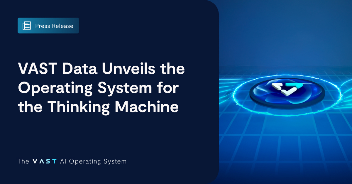 The next era of computing has a new foundation.

Today, VAST Data unveils the VAST AI Operating System, a platform purpose-built for the age of intelligent agents and GPU-scale AI.

Nearly a decade in the making, this OS is designed to:
🚀 Run AI pipelines at global scale
🚀