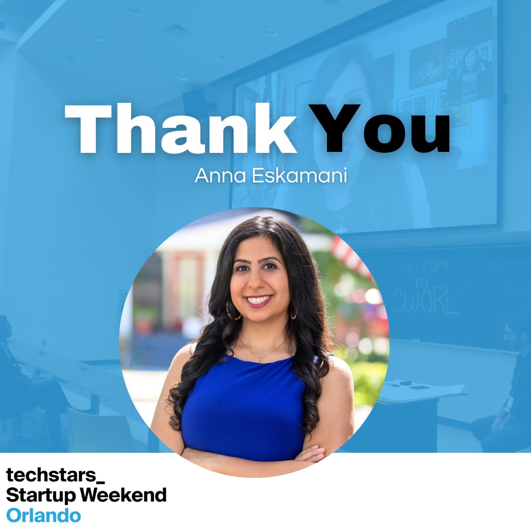 A huge thank you to Representative Anna Eskamani for joining us at Startup Weekend and inspiring our participants with her powerful story and fearless leadership. As the first Iranian-American elected to public office in Florida, Anna has built a career rooted in advocacy,