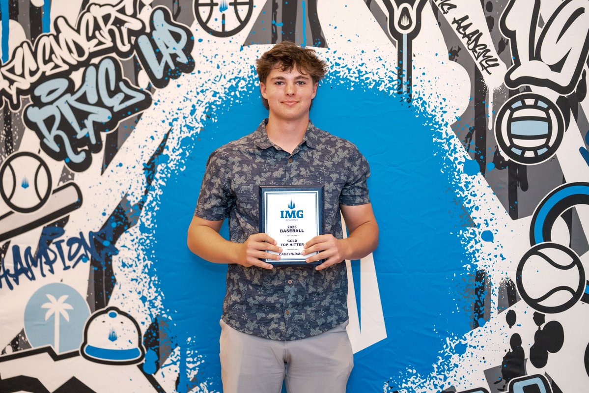 Cade Hudmon (@cadehudmon) on Twitter photo Grateful to win Top Hitter for my IMG Varsity Gold team. Looking forward to a great summer!
<a href="/JRudd_Scout/">Josh Rudd</a> <a href="/jakerobbins49/">JAKE ROBBINS πΊπΈ</a> <a href="/gabe_alfaro23/">Gabe Alfaro</a> <a href="/Hollachaboy_/">John-Ford Griffin</a> Grateful to win Top Hitter for my IMG Varsity Gold team. Looking forward to a great summer!
<a href="/JRudd_Scout/">Josh Rudd</a> <a href="/jakerobbins49/">JAKE ROBBINS πΊπΈ</a> <a href="/gabe_alfaro23/">Gabe Alfaro</a> <a href="/Hollachaboy_/">John-Ford Griffin</a>