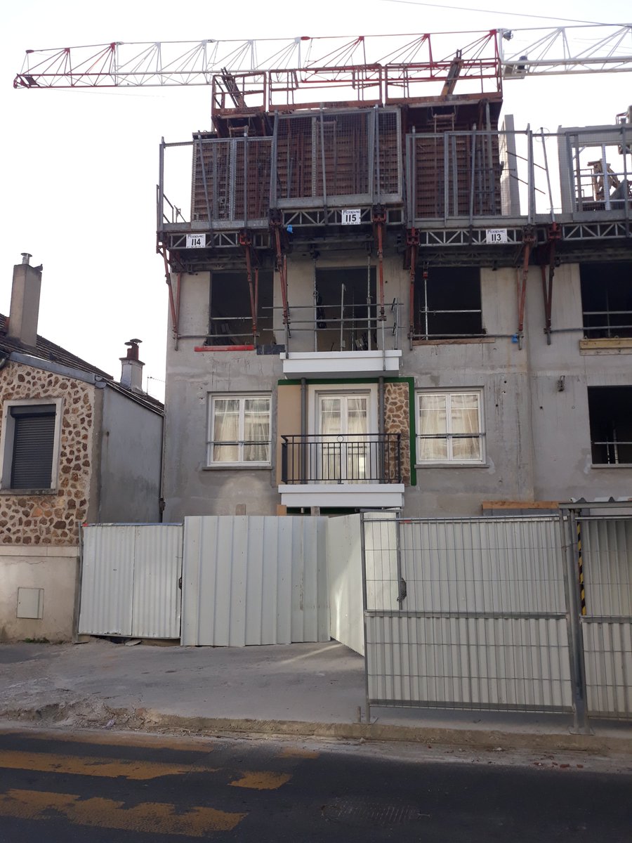 🧱 Témoin de façade à Villiers-sur-Marne (94) pour la résidence Alegria : 33 logements dont 15 logements en LLI pour #Erigere. Une opération conçue par ARKAD Concept et réalisée par SMBI Promotion.