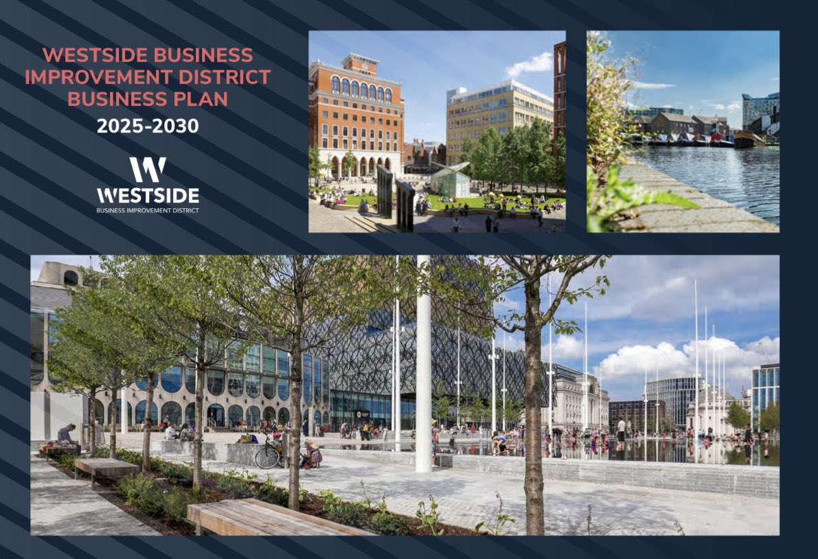 Westside Business Improvement District is proud to unveil its comprehensive Business Plan for 2025–2030, marking a significant milestone in its ongoing journey to enhance and promote one of Birmingham’s most vibrant districts. 

Full read here:- westsidebid.co.uk/2025/05/21/wes…

✅✅✅✅