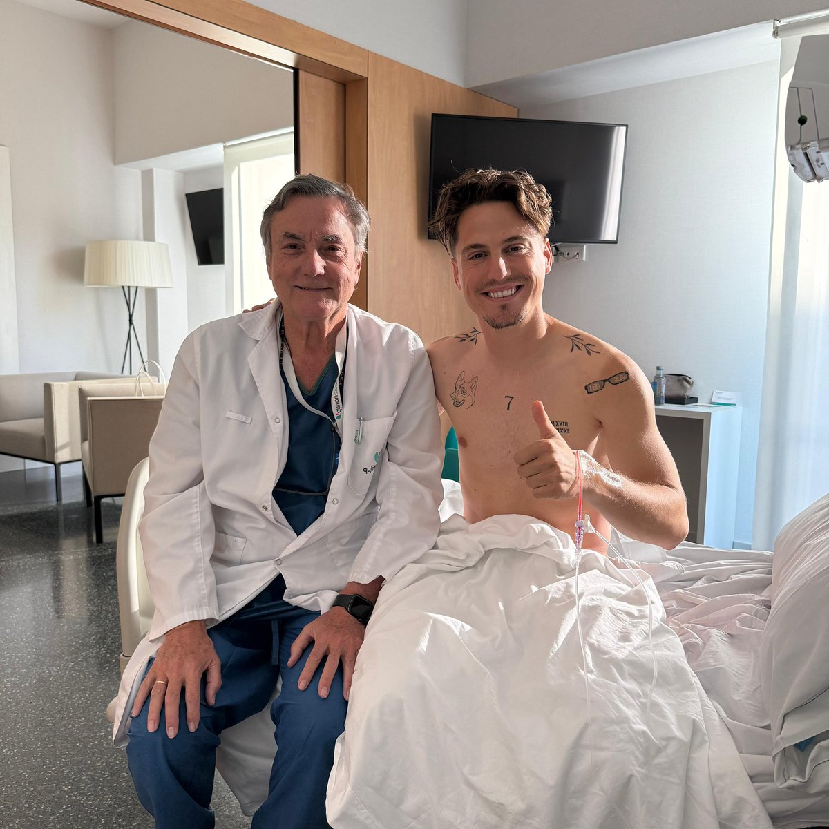 sergicanos's tweet photo. La operación ha salido muy bien. Como bien sabéis he arrastrado una hernia durante gran parte de la temporada y hemos decidido pasar por quirófano. 

GRACIAS a todos por el apoyo, gracias al Doctor Jesús Merello y al Hospital QuirónSalud Madrid. https://t.co/Iuq0dfZ8du