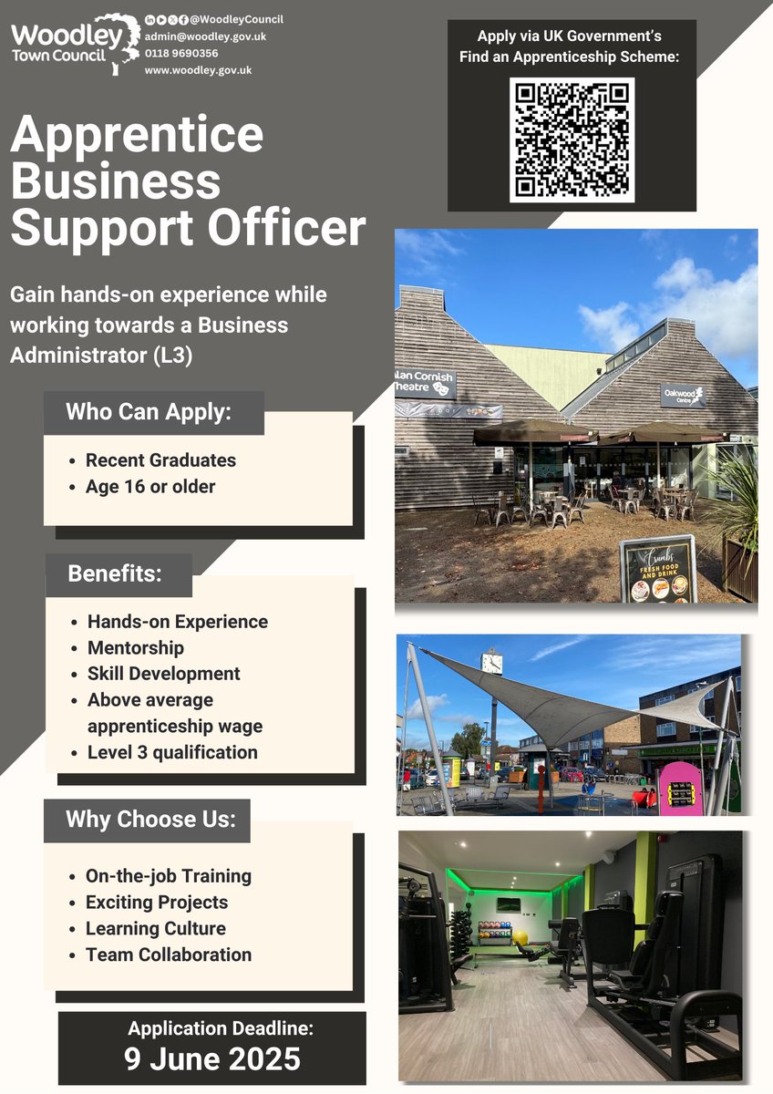 🌟Join Our Team: Apprentice Business Support Officer
✅Friendly and supportive team
✅Above minimum apprenticeship wage with structured training
✅Gain real experience in a respected public sector organisation
🔗 Apply now by 9th June:
findapprenticeship.service.gov.uk/apprenticeship…