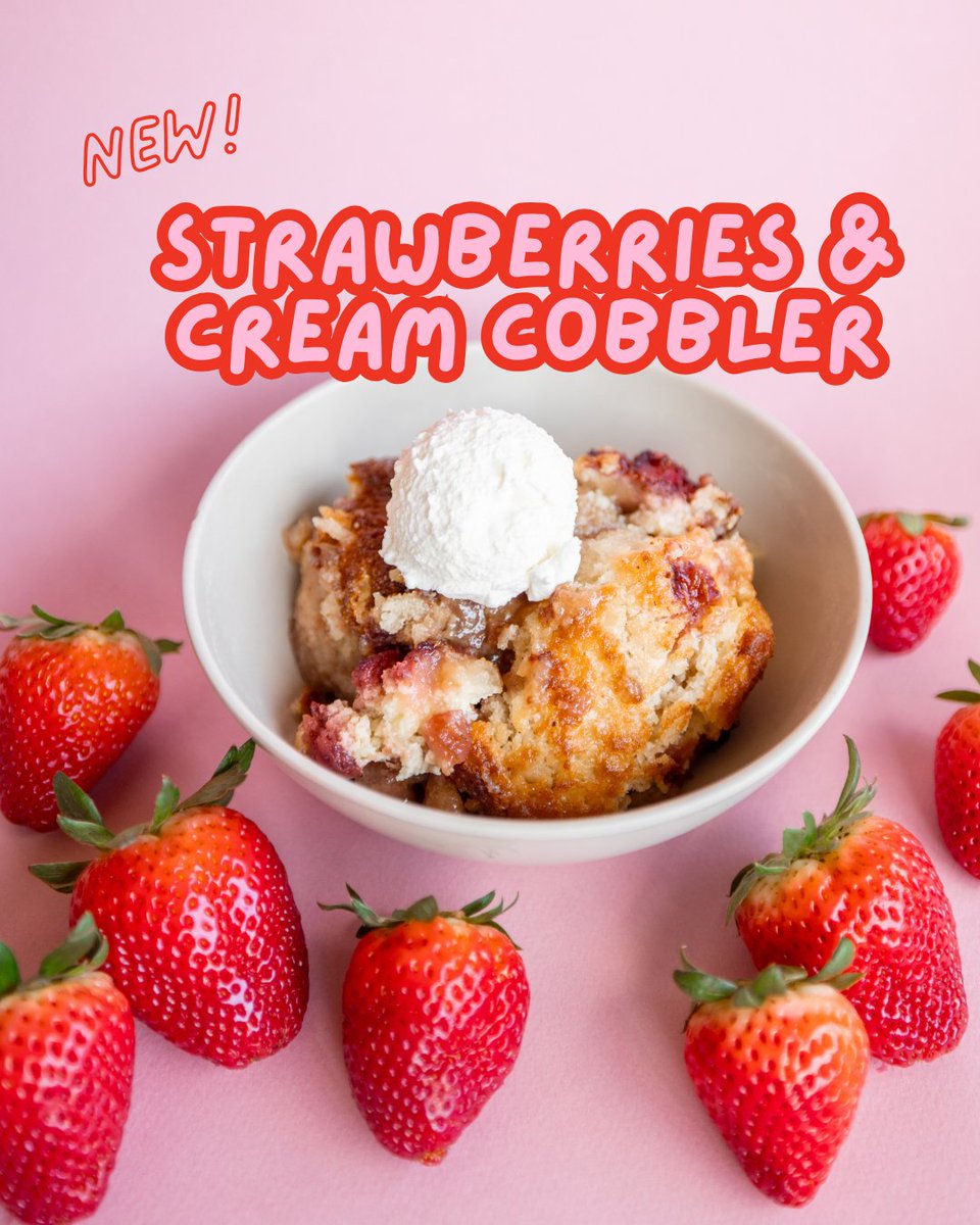 They're here! 🍓🐖

Strawberries &amp; Cream Cobbler and Pork Belly Burnt Ends are hitting the menu - get yours now!