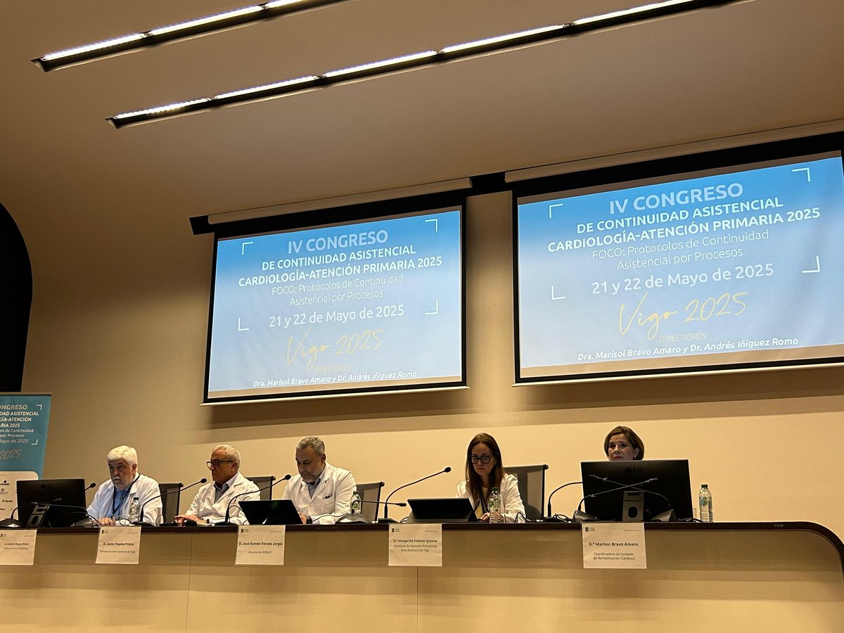 Cardiología Vigo (@resiscardiovigo) on Twitter photo Se inicia el IV Congreso de Continuidad Asistencial Cardiología-Atención Primaria 2025. Agradecimiento a los directores <a href="/Marisolbravoam2/">Marisol bravo amaro</a> y #DrIñiguez, así como a moderadores y ponentes Se inicia el IV Congreso de Continuidad Asistencial Cardiología-Atención Primaria 2025. Agradecimiento a los directores <a href="/Marisolbravoam2/">Marisol bravo amaro</a> y #DrIñiguez, así como a moderadores y ponentes