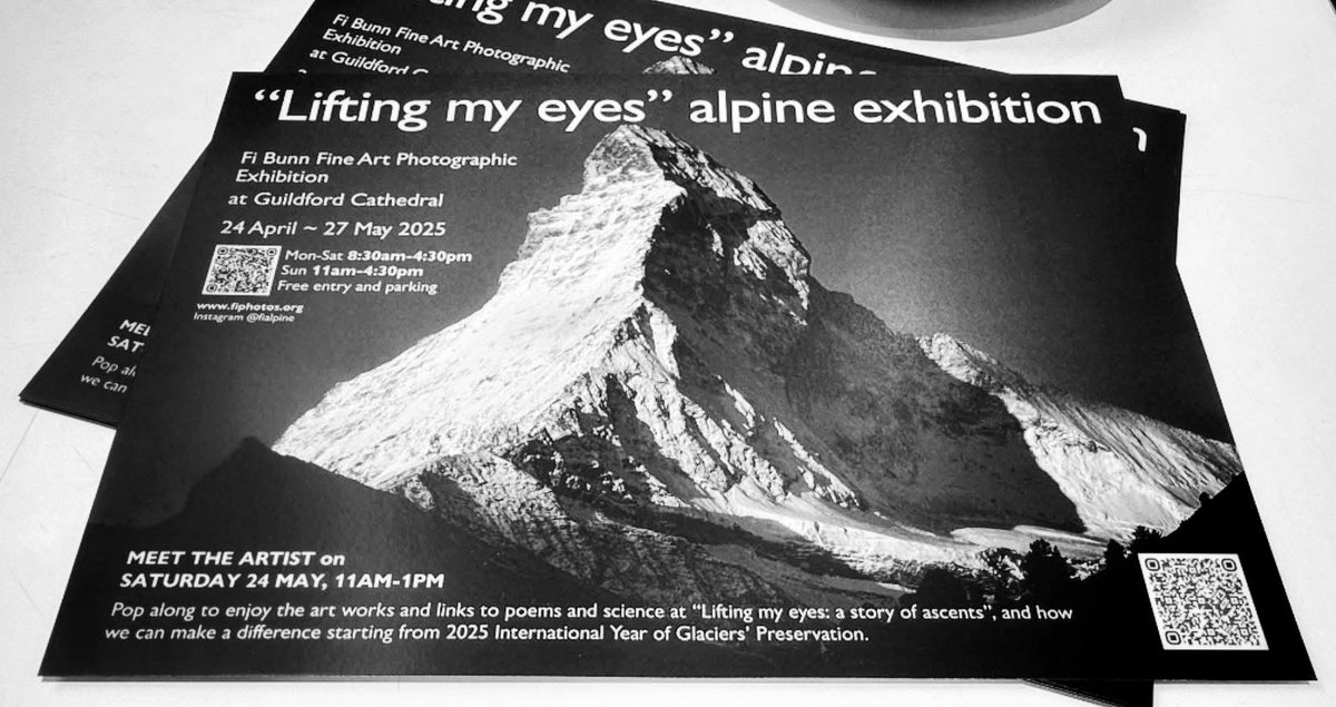 Artist morning, Saturday 24 May, 11am Guildford Cathedral 🖼️ 
If you’re about, come prepared to enjoy art, listen to lovely alpine sound bites, maybe join in and sketch a picture, or add some thoughts 📸 Free parking and a lovely cafe on site 🏔️ <a href="/thealpineclub/">Alpine Club</a>