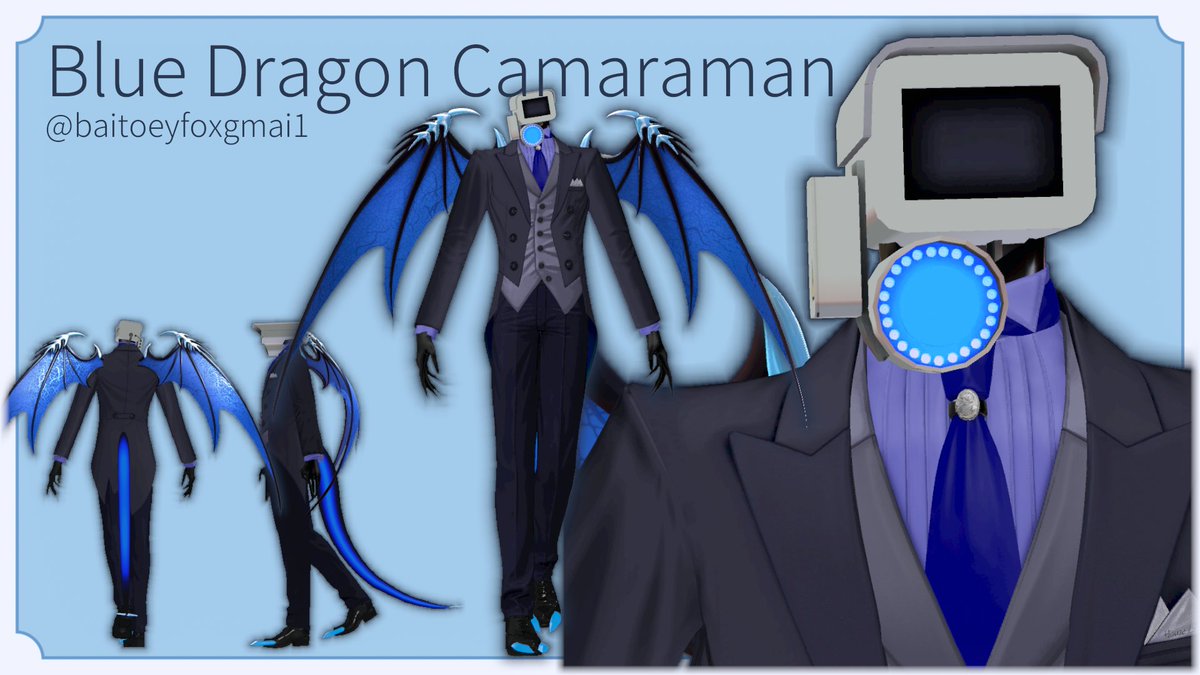 gade_dan's tweet photo. It's crazy but I did it XD
Another time I paid for an OC avatar @baitoeyfoxgmai1  
(yes I paid someone to do it, I didn't do it myself)

I just wanted to see him in 3D and it was awesome and it's not finished yet, just some details left

#SKIBIDITOILEToc  #SKIBIDITOILET https://t.co/KtZIPTvhpr