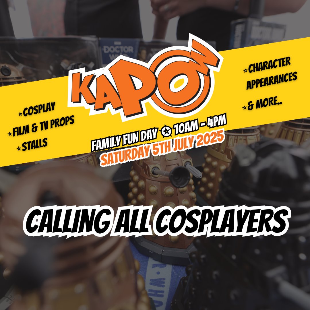 Stockton Globe (@stockton_globe) on Twitter photo 📢 CALLING ALL COSPLAYERS 📢
Any performance cosplay groups or individuals who are interested in showcasing throughout Kapow 2025 please email stocktonglobeenquiries@atgentertainment.com 📩 📢 CALLING ALL COSPLAYERS 📢
Any performance cosplay groups or individuals who are interested in showcasing throughout Kapow 2025 please email stocktonglobeenquiries@atgentertainment.com 📩