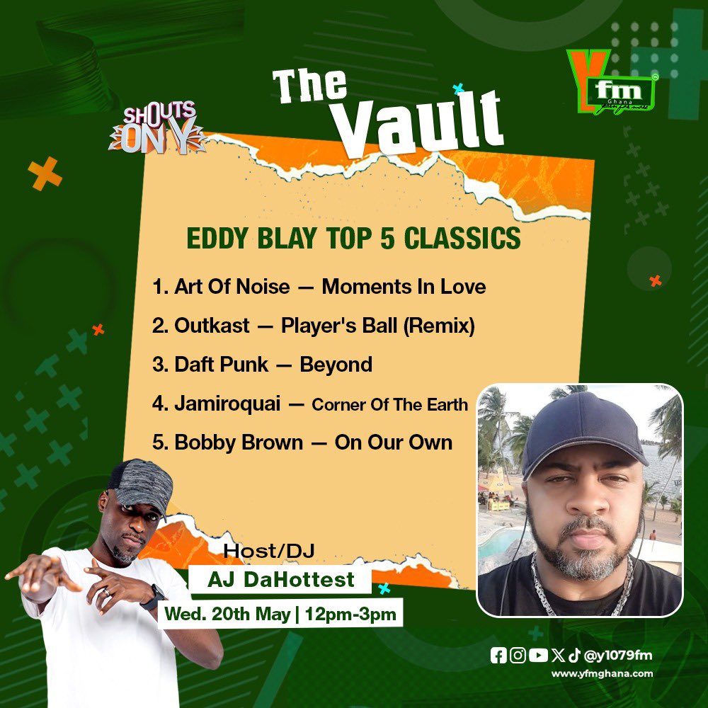 Today we got the one and only <a href="/eddyblayjr/">Eddy Blay</a> giving us his Top5 Classics for #ShoutsOnY with <a href="/ajdahottest/">AJ DaHottest 🔥💯</a> today!!