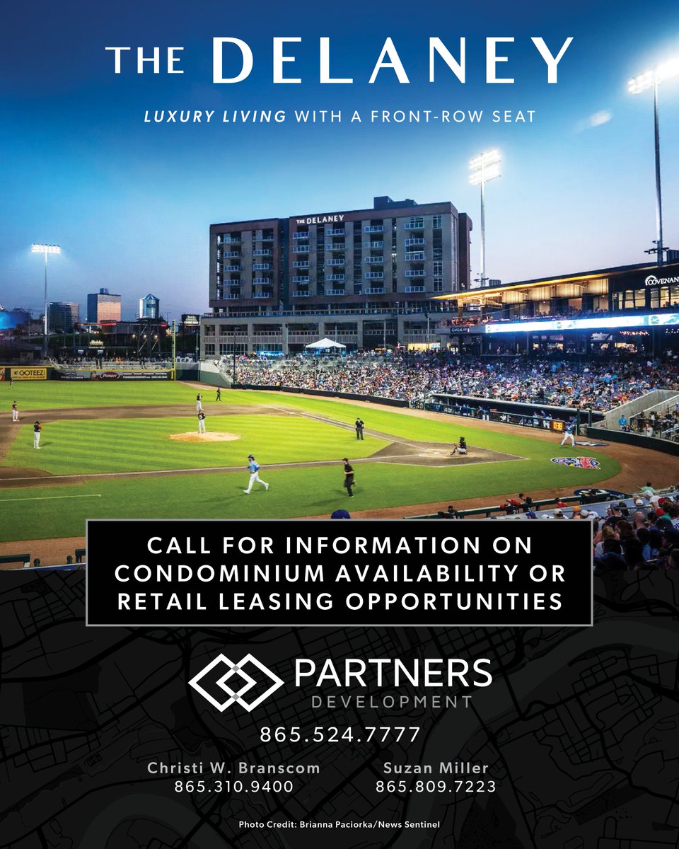 partnersdevelop's tweet photo. Partners Development proudly presents The Delaney Condominium Units—an exceptional opportunity to own prime residential real estate. Call 865-524-7777 for more information on condominium availability or retail leasing opportunities.
–
Photo Credit: Brianna Paciorka/News Sentinel https://t.co/yUE0IxSHKI