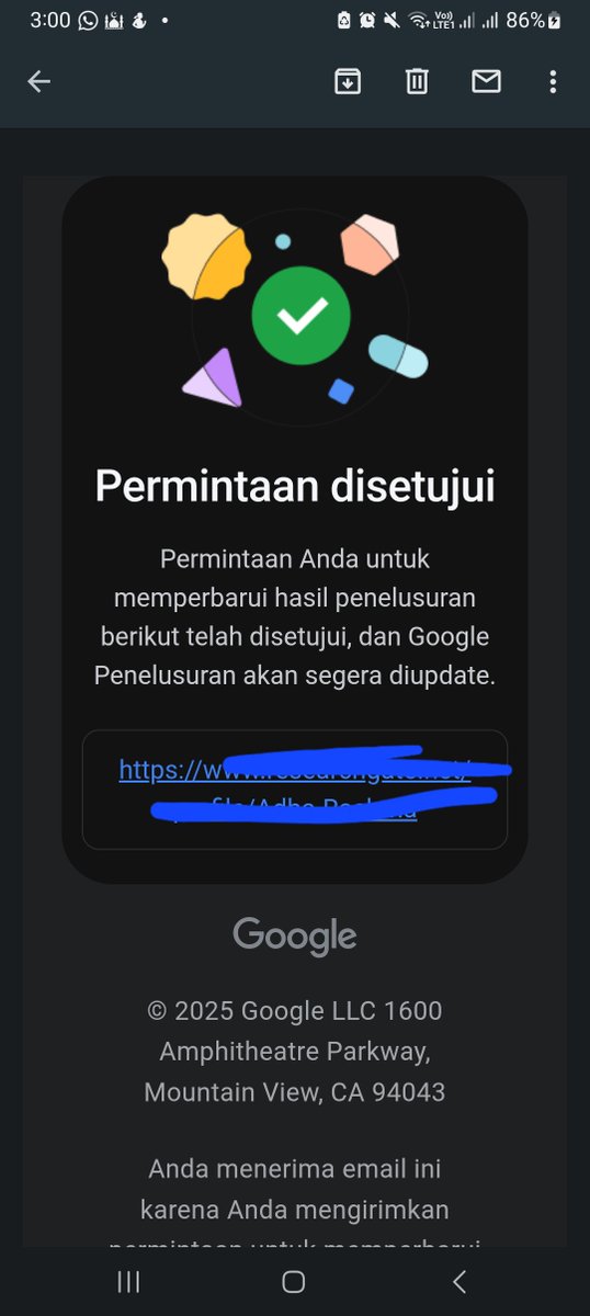 benangbordir's tweet photo. @Google Hi, I have requested multiple requests for content removal to which you agreed, but when I looked up the data on your search bar, the result still pops up. Just how long will it take to disappear from the search result? https://t.co/WnmVJimghz