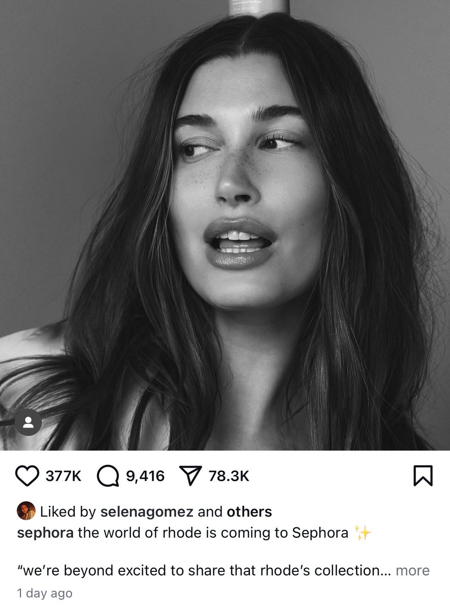 selovelenaa's tweet photo. selena gomez liking a post about hailey and cheering up on her after her husband humiliated her on social media. we all can agree that justin bieber is the real problem. https://t.co/I7X4ltcIDN
