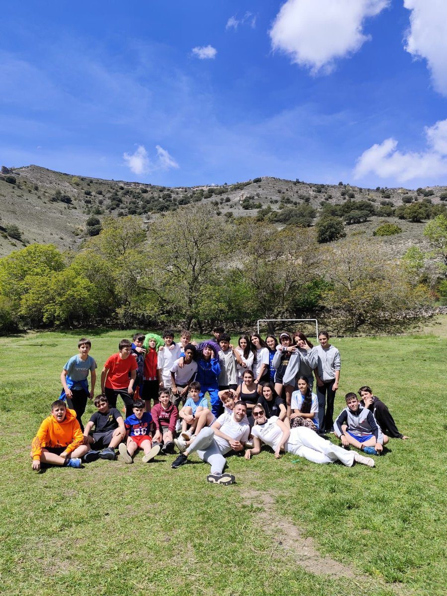 IesMMolina's tweet photo. Nuestros alumnos de 1ºESO han disfrutado de unos días en la naturaleza 🍃 hablando en inglés 🇬🇧 bajo la temática “the ancient Greece ⚡️”. They’ve had a great time while putting into practice what they’ve learned this year. So proud of them! 🫶🏼 https://t.co/yTrdiWecWJ