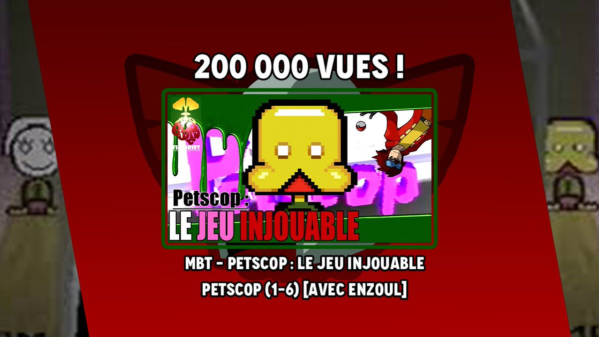 Captain_Stats's tweet image. Vous l'aviez pas vu passer ?
Pourtant c'est important ! La 1ère vidéo Petscop dépasse les 200k vues !

N'hésitez pas à redécouvrir l'incroyable série du Captain et son lieutenant tout aussi important @Enzoul777 !
youtube.com/watch?v=OM2h57…