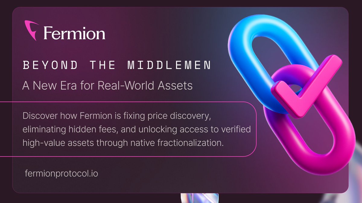 tiger_9772's tweet photo. 🚀 Discover 
@FermionProtocol
! Tokenize &amp; trade verified real-world assets on-chain. Join our community, earn $FMION rewards, and dive into the future of DeFi! 🌟 #FermionProtocol #RWA #Crypto
(139 characters) https://t.co/ndkp3OPCfW
