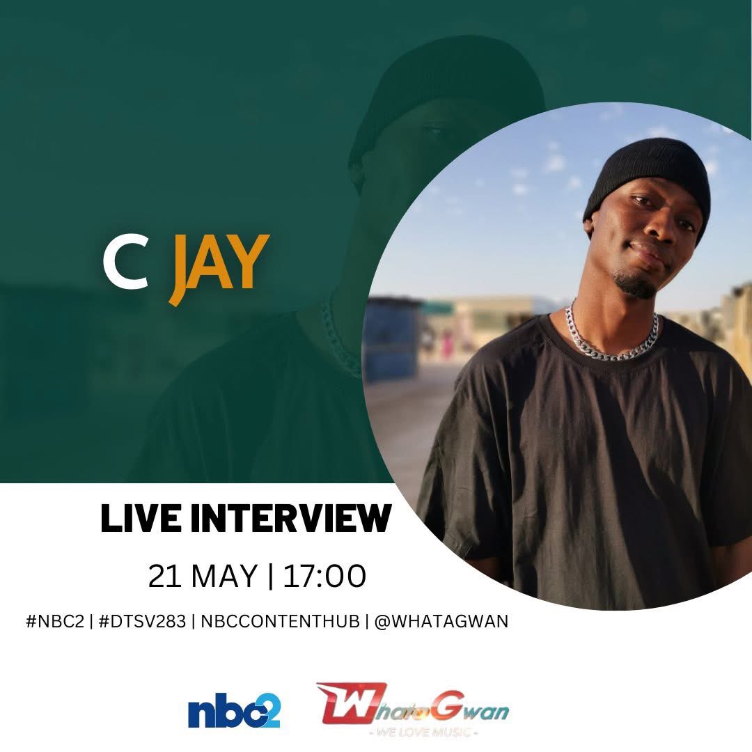NBCNamibia's tweet photo. Tune in to Whatagwan tonight at 17:00 for an unforgettable musical line-up! 🎤 Get ready for some incredible performances you won’t want to miss.

Catch us on #NBC2. 

#Whatagwan #nbc #nbcplusapp https://t.co/plhrwIIiYk