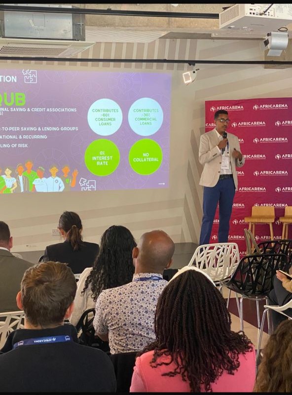 ETEmbassyLDN's tweet photo. 𝐞𝐐𝐔𝐁, founded by Alexander Hizikias, made history as the 1st Ethiopian company featured at the London Stock Exchange opening ceremony. This achievement is sure to inspire other Ethiopian startups to go global. #eQUB #EthiopianStartups @AmbBirukUK @UKinEthiopia @EthiopianAII https://t.co/HmG8JycebZ