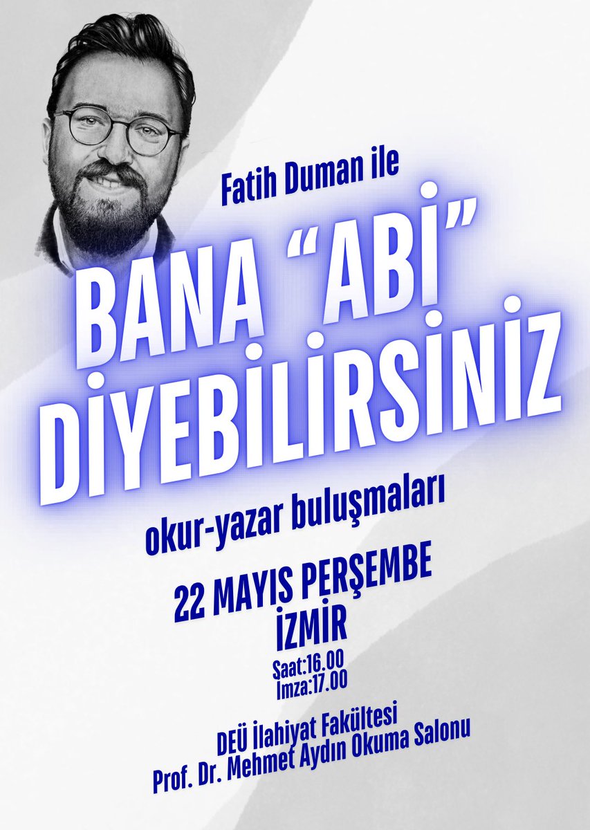 Yarın (Perşembe) İzmir, inşallah.