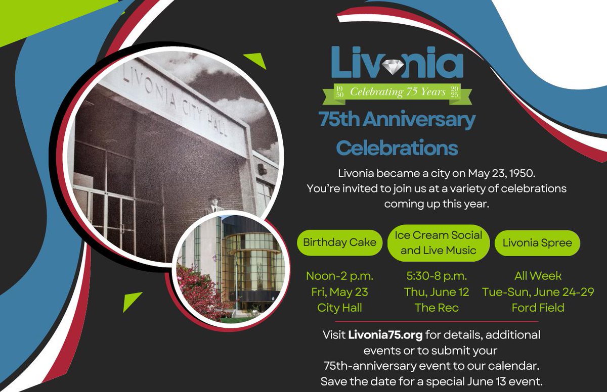 State Representative Stephanie A. Young (@staterepsteph) on Twitter photo Congratulations to the City of Livonia on its 75thbirthday. It officially became a city. On Feb 6, 1950, the residents voted in favor, and Livonia officially became a city on May 23, 1950, beginning a new chapter in local governance and community development. Congratulations to the City of Livonia on its 75thbirthday. It officially became a city. On Feb 6, 1950, the residents voted in favor, and Livonia officially became a city on May 23, 1950, beginning a new chapter in local governance and community development.