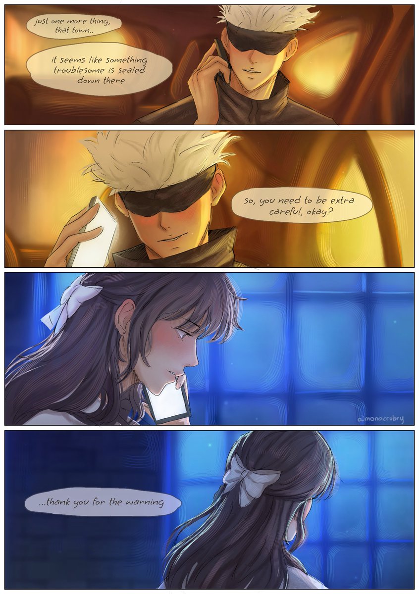 Phonecalls 
#五歌 #jjk 
Wanted to draw their interaction from the game
