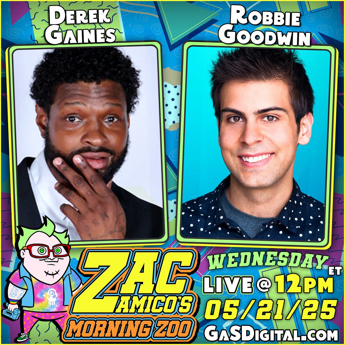 GaS Digital Network (@gasdigital) on Twitter photo Today at Noon EST on <a href="/ZacsMorningZoo/">Zac Amico's Morning Zoo</a>!
Join gasdigital.com to watch along live and use code ZOO at signup to unlock a special discount on your membership!
<a href="/Derek1Gaines/">Derek Gaines</a> <a href="/robbiegoodwin/">Robbie Goodwin</a> <a href="/NNFApodcast/">No Need For Apologies Podcast</a> <a href="/TheCrowderBoys/">The Crowder Boys</a> <a href="/whataboutrobbie/">What About Rob?</a> <a href="/ZASpookshow/">ZAMidnightSpookshow</a> Today at Noon EST on <a href="/ZacsMorningZoo/">Zac Amico's Morning Zoo</a>!
Join gasdigital.com to watch along live and use code ZOO at signup to unlock a special discount on your membership!
<a href="/Derek1Gaines/">Derek Gaines</a> <a href="/robbiegoodwin/">Robbie Goodwin</a> <a href="/NNFApodcast/">No Need For Apologies Podcast</a> <a href="/TheCrowderBoys/">The Crowder Boys</a> <a href="/whataboutrobbie/">What About Rob?</a> <a href="/ZASpookshow/">ZAMidnightSpookshow</a>