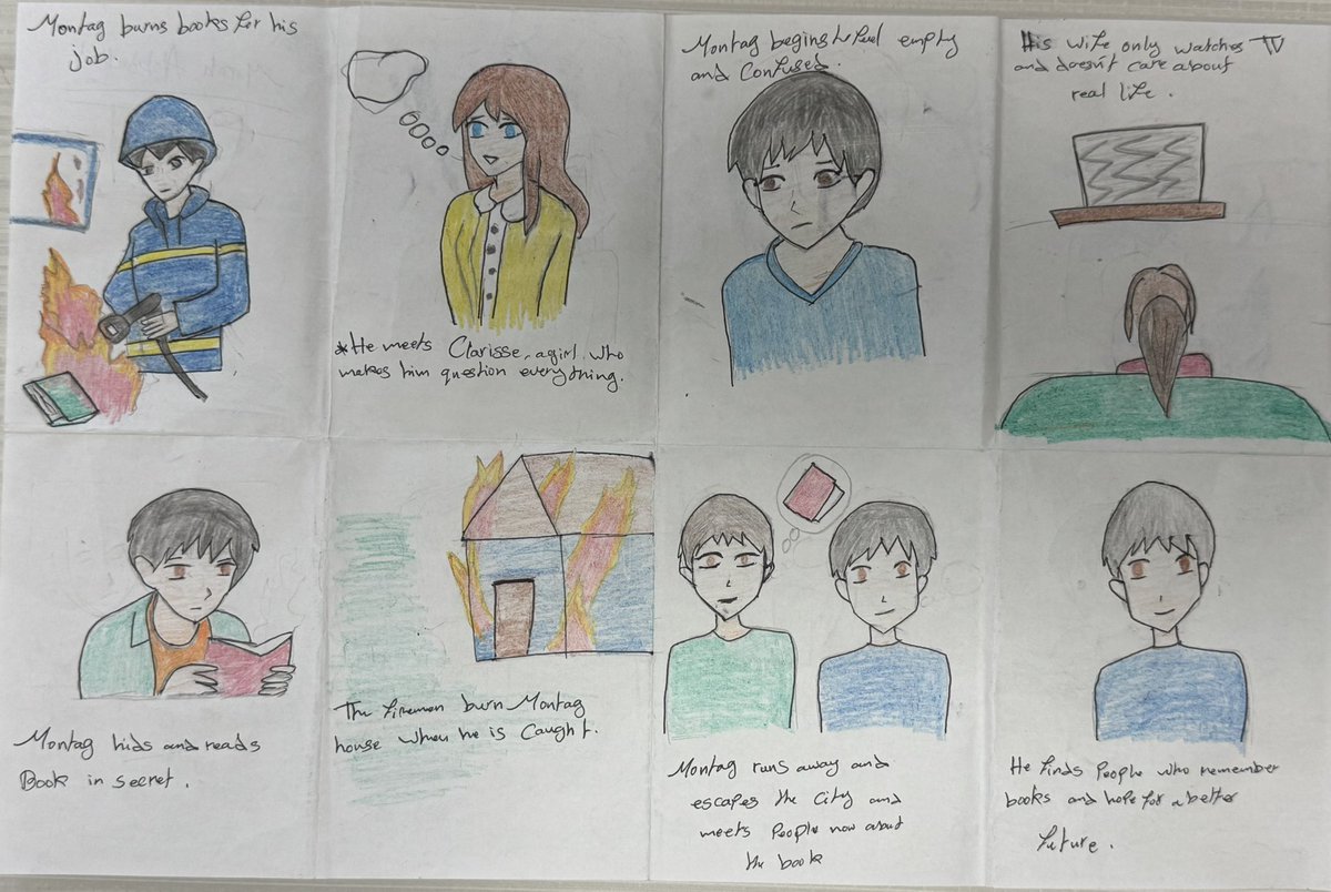 ESOL 1 Spartans presented their storyboards on Fahrenheit 451 today.   Beyond proud of the #collectivegreatness #collaborativespirt and #limitlesscuriosity of this amazing group of #EmergentBilinguals
