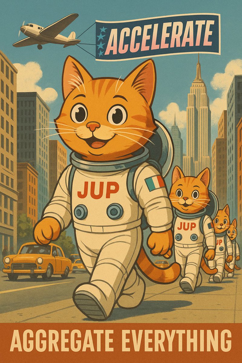 Oggi a New York si celebra finalmente il Jupiter Aggregate Day!  
Un evento epico per la community del Jupiverse che si tiene durante la Solana Accelerate week 🪐🇺🇸 

Cosa aspettarsi da questo evento?

📞Una Live Planetary Call esclusiva per connettersi con la community globale